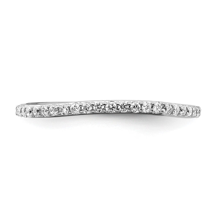 Buy Stylish 14K White Gold 1/4 Carat Diamond Wedding Band - High-Quality Value-4