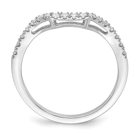 Buy Stylish 14K White Gold Wedding Band with 1/4 Carat Diamonds - Luxury Value