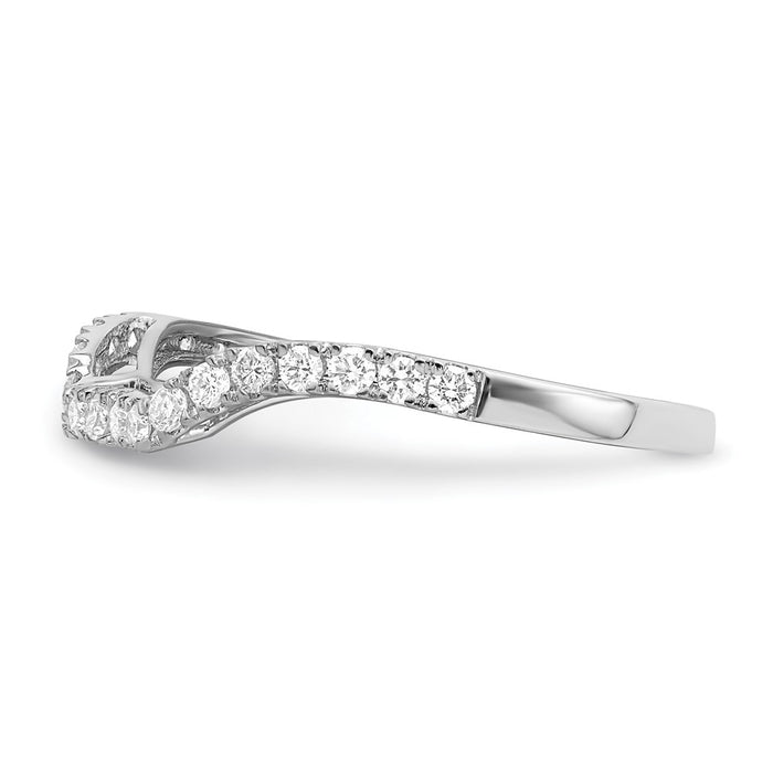 Buy Stylish 14K White Gold Wedding Band with 1/4 Carat Diamonds - Luxury Value-3