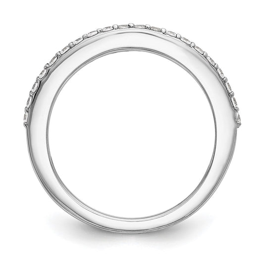Buy Stylish 14K White Gold 1/4 Carat Diamond Eternity Wedding Band - Luxury Value