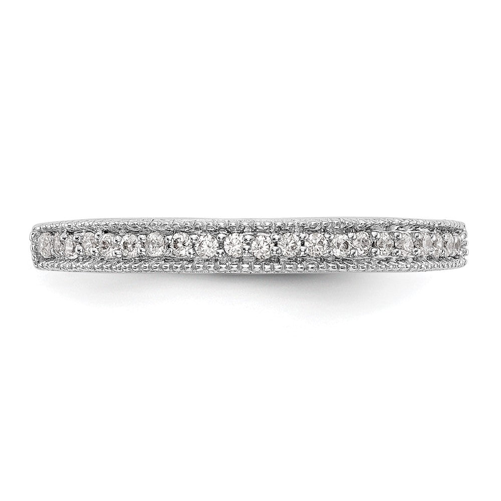 High-Quality 14K White Gold Wedding Band Set - 1/8 Carat Diamond, Stylish Value