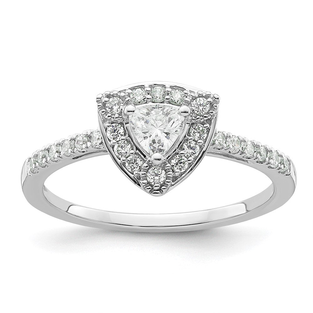 Buy Exclusive 14K White Gold Halo Engagement Ring for 1/4 Carat Stone