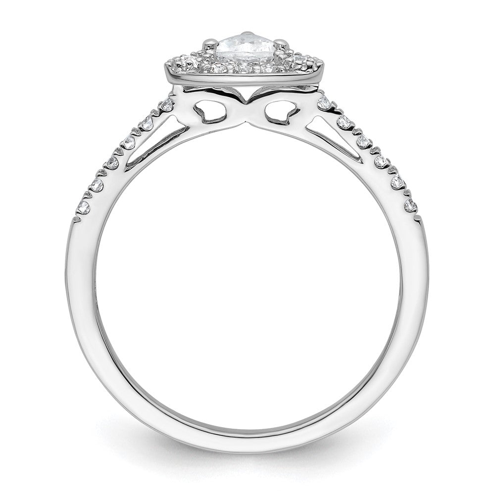 Buy Exclusive 14K White Gold Halo Engagement Ring for 1/4 Carat Stone