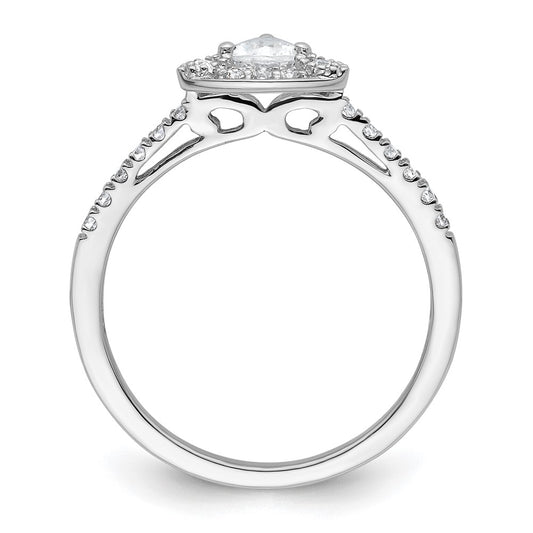 Buy Exclusive 14K White Gold Halo Engagement Ring for 1/4 Carat Stone
