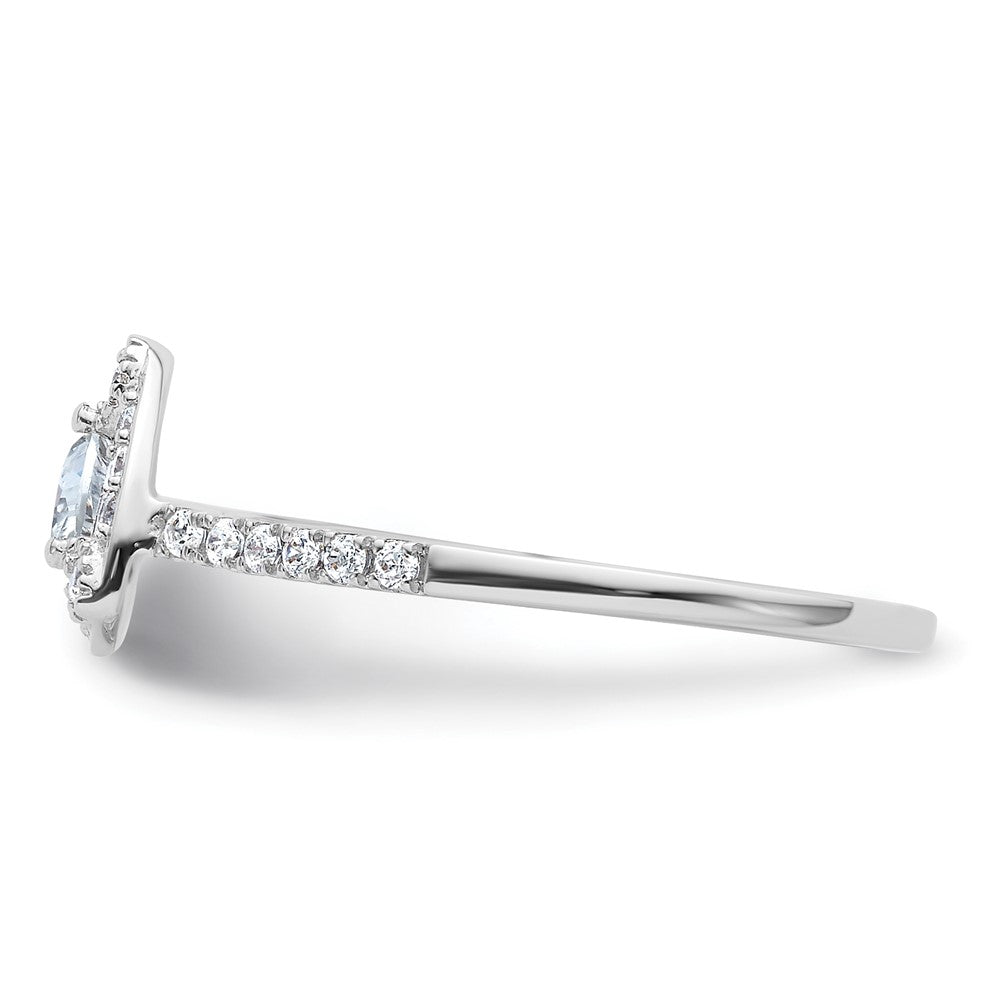 Buy Exclusive 14K White Gold Halo Engagement Ring for 1/4 Carat Stone