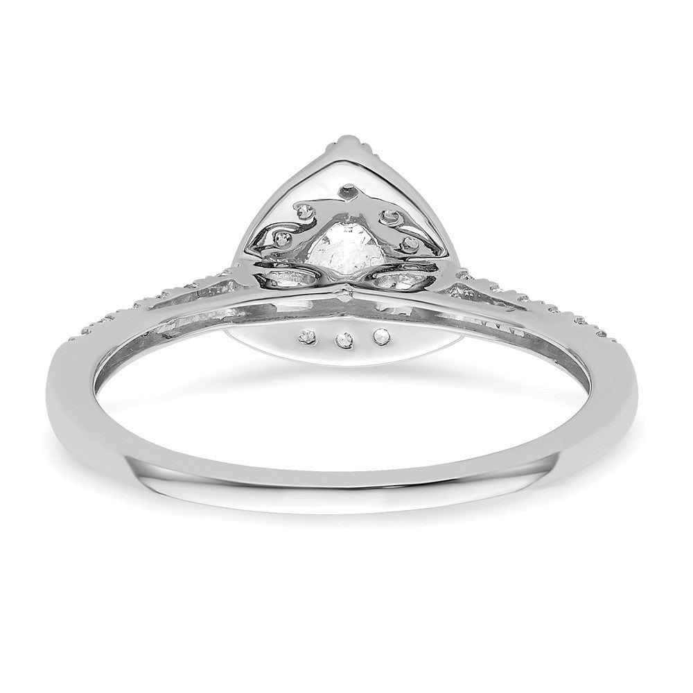 Buy Exclusive 14K White Gold Halo Engagement Ring for 1/4 Carat Stone