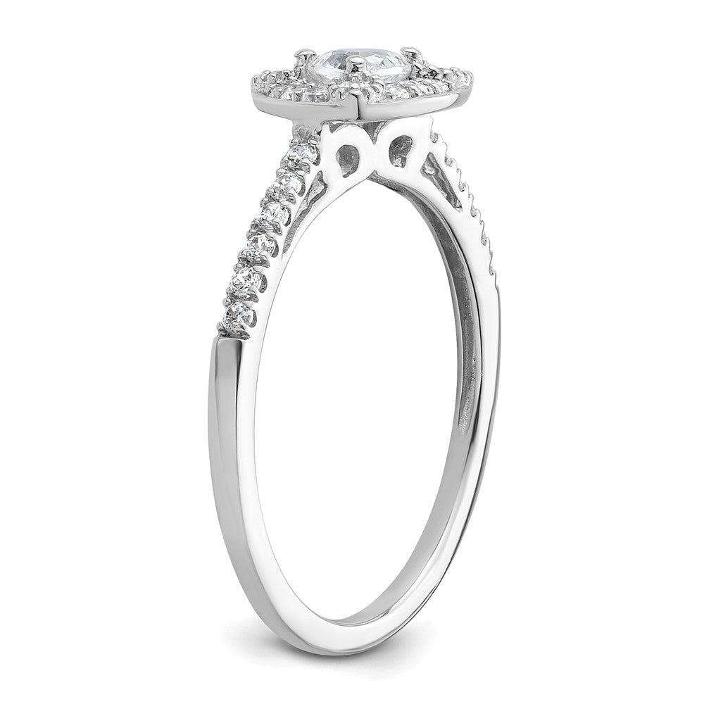 Buy Exclusive 14K White Gold Halo Engagement Ring for 1/4 Carat Stone