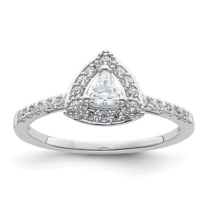 Buy Exclusive 14K White Gold Halo Engagement Ring for 1/4 Carat Stone-1