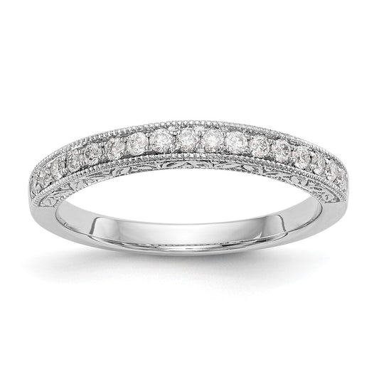 Buy 14K White Gold 1/5 Carat Diamond Eternity Wedding Band - Stylish Value!
