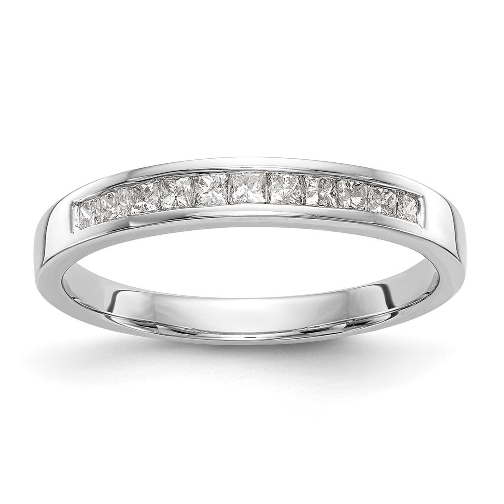 Buy Stylish 14K White Gold Wedding Band with 1/3 Carat Diamonds - Luxury Value!