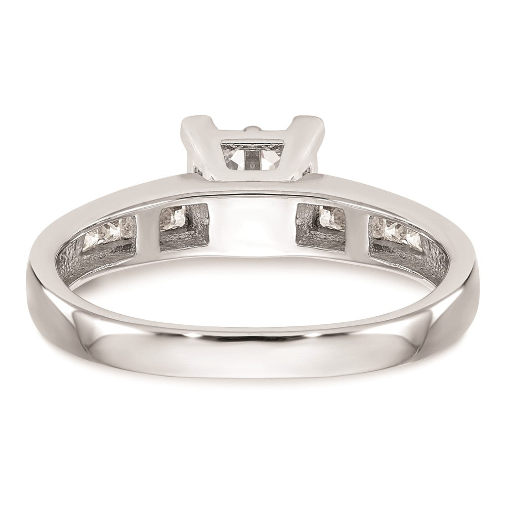 Buy Stylish 14K White Gold Princess Diamond Engagement Ring, 3/4 Carat