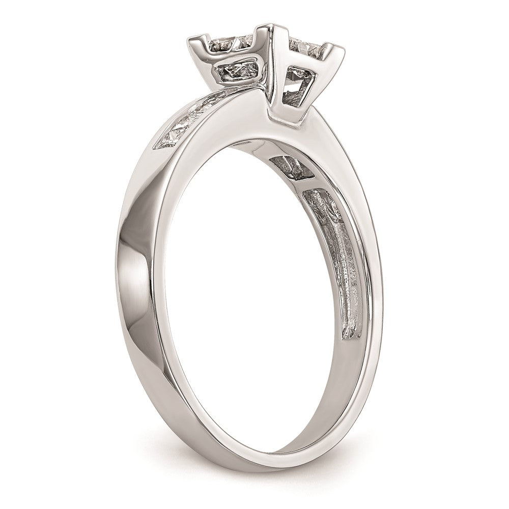 Buy Stylish 14K White Gold Princess Diamond Engagement Ring, 3/4 Carat