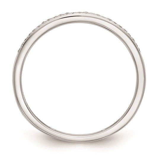 Buy Stylish 10K White Gold Diamond Wedding Band Set - 1/6 Carat Total Weight