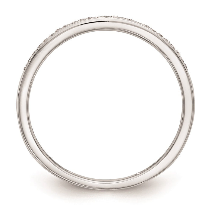 Buy Stylish 10K White Gold Diamond Wedding Band Set - 1/6 Carat Total Weight-2