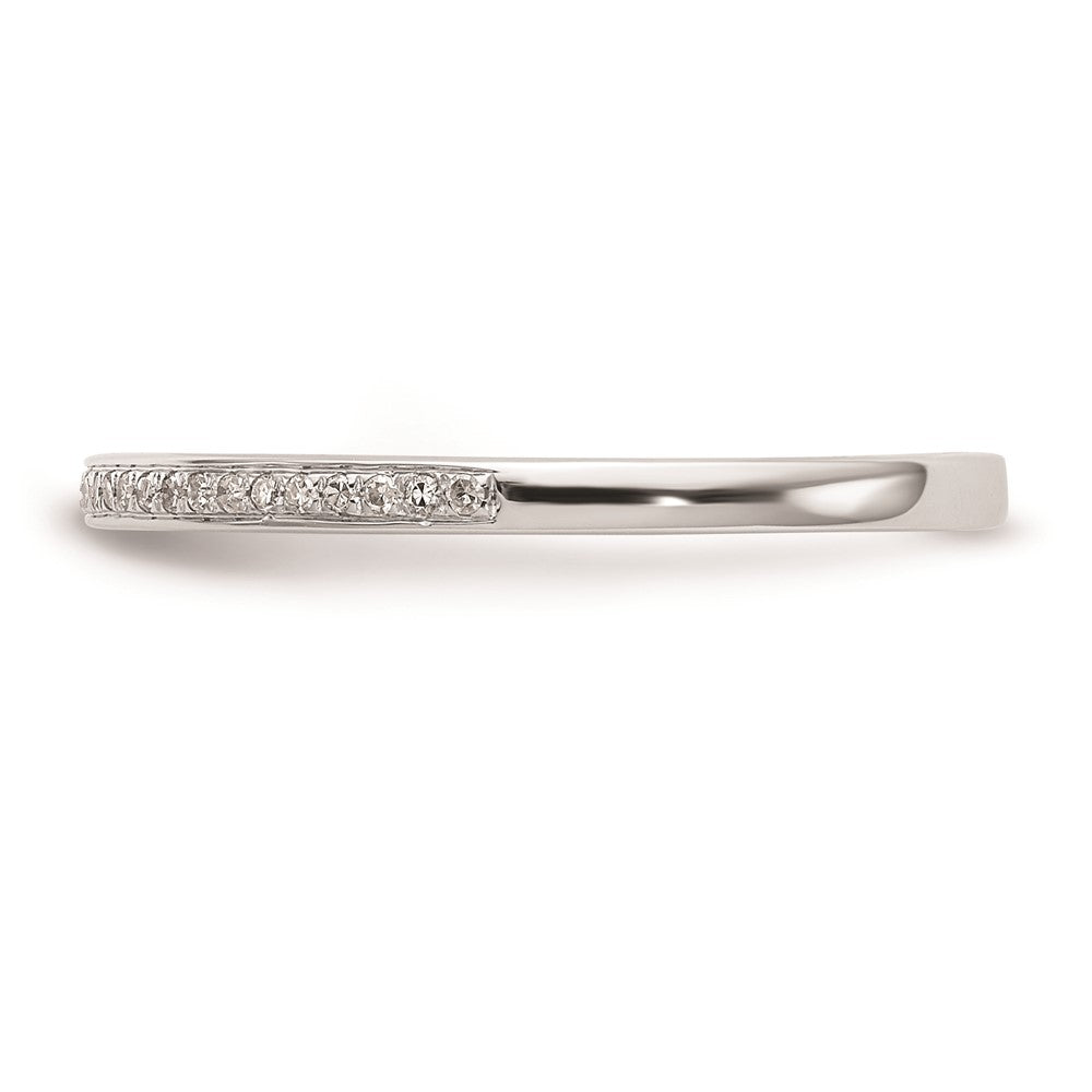 Buy Stylish 10K White Gold Diamond Wedding Band Set - 1/6 Carat Total Weight