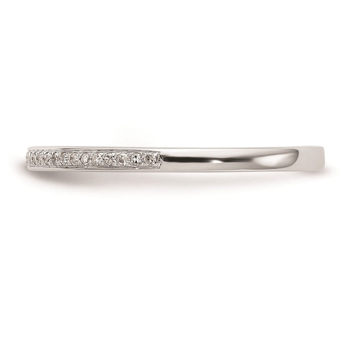 Buy Stylish 10K White Gold Diamond Wedding Band Set - 1/6 Carat Total Weight-3