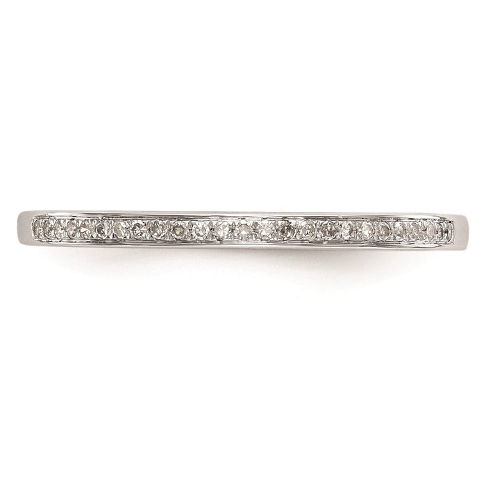 Buy Stylish 10K White Gold Diamond Wedding Band Set - 1/6 Carat Total Weight-4