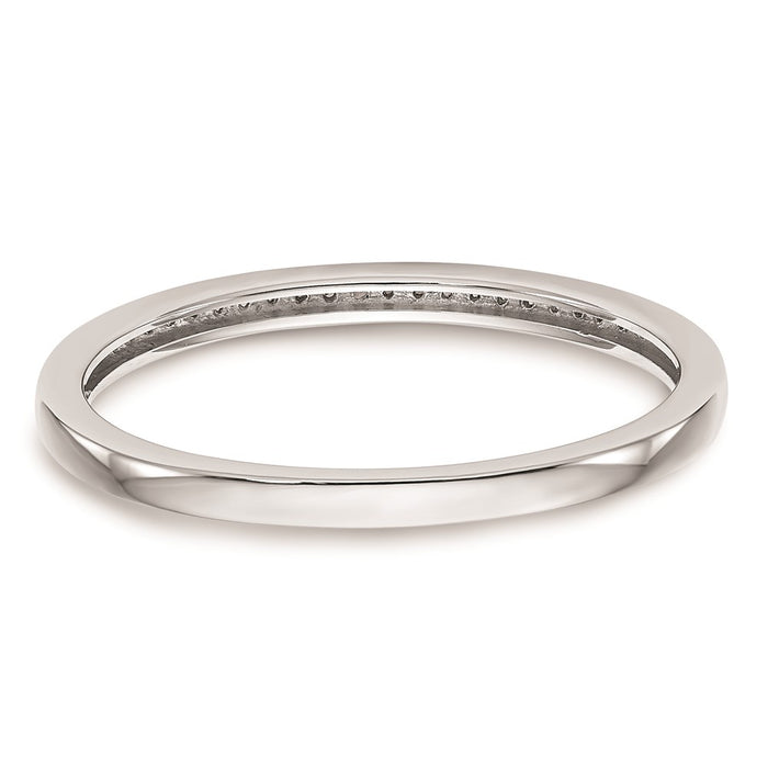 Buy Stylish 10K White Gold Diamond Wedding Band Set - 1/6 Carat Total Weight-5