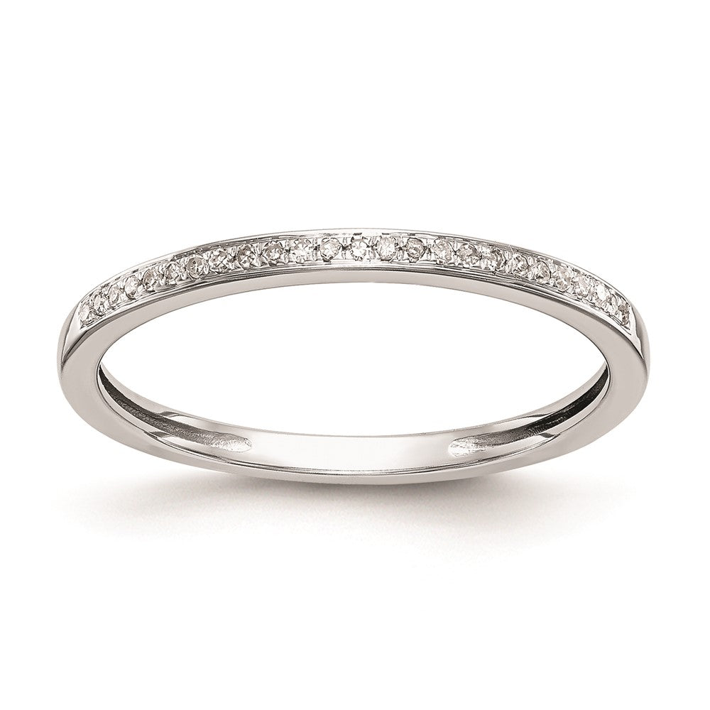 Buy Stylish 10K White Gold Diamond Wedding Band Set - 1/6 Carat Total Weight