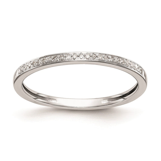 Buy Stylish 10K White Gold Diamond Wedding Band Set - 1/6 Carat Total Weight