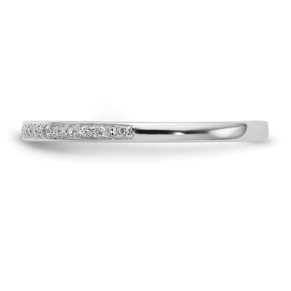 Buy Stylish 14K White Gold Diamond Wedding Band Set - 1/6 Carat Total Weight