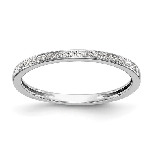Buy Stylish 14K White Gold Diamond Wedding Band Set - 1/6 Carat Total Weight