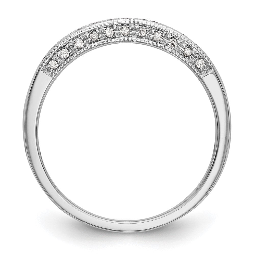 Buy 14K White Gold 1/6 Carat Diamond Wedding Band Set - Stylish & Affordable!