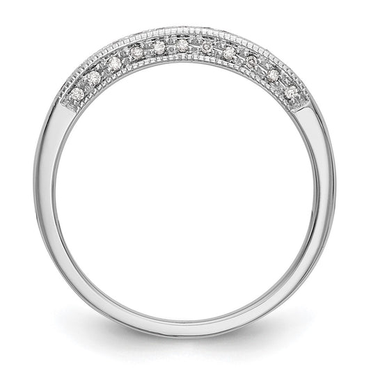 Buy 14K White Gold 1/6 Carat Diamond Wedding Band Set - Stylish & Affordable!