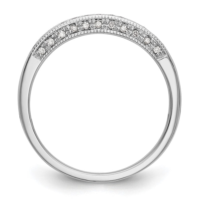 Buy 14K White Gold 1/6 Carat Diamond Wedding Band Set - Stylish & Affordable!-2