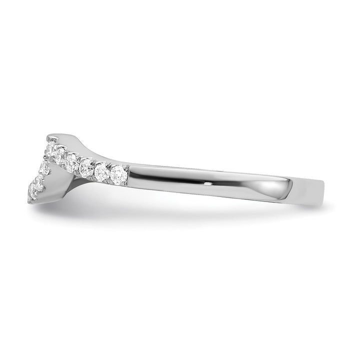 Buy Exclusive 14K White Gold Diamond Wedding Band | 1/5 Carat & Stylish Design-3