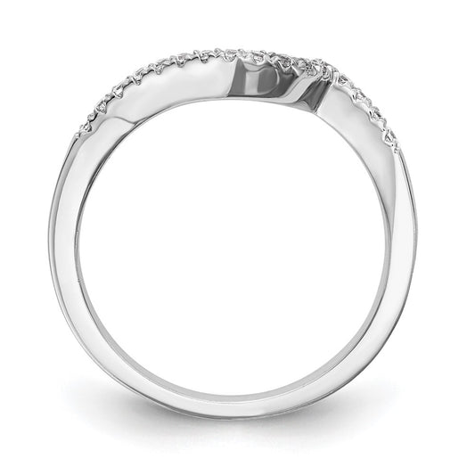 Exclusive 14K White Gold 1/5 Carat Diamond Wedding Band - Stylish Value Offer!