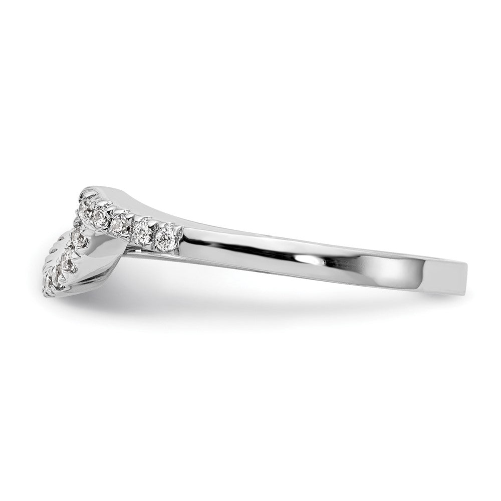 Exclusive 14K White Gold 1/5 Carat Diamond Wedding Band - Stylish Value Offer!