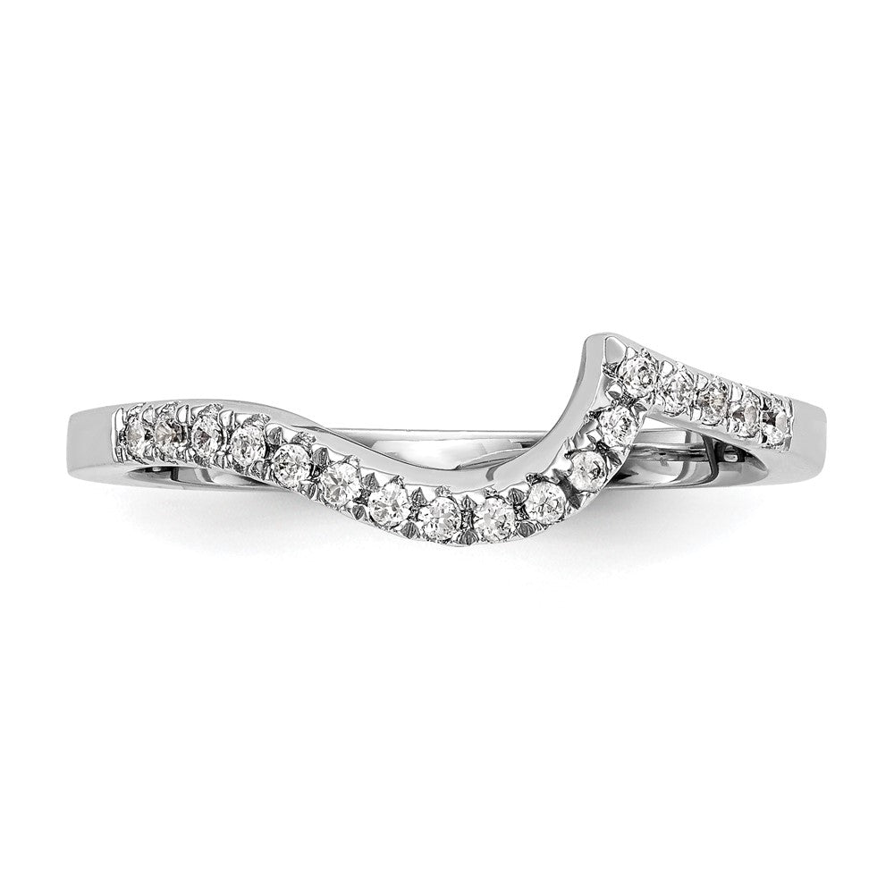 Exclusive 14K White Gold 1/5 Carat Diamond Wedding Band - Stylish Value Offer!