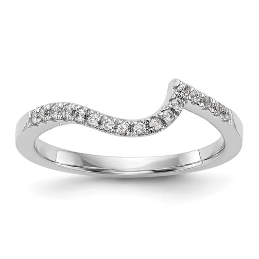 Exclusive 14K White Gold 1/5 Carat Diamond Wedding Band - Stylish Value Offer!