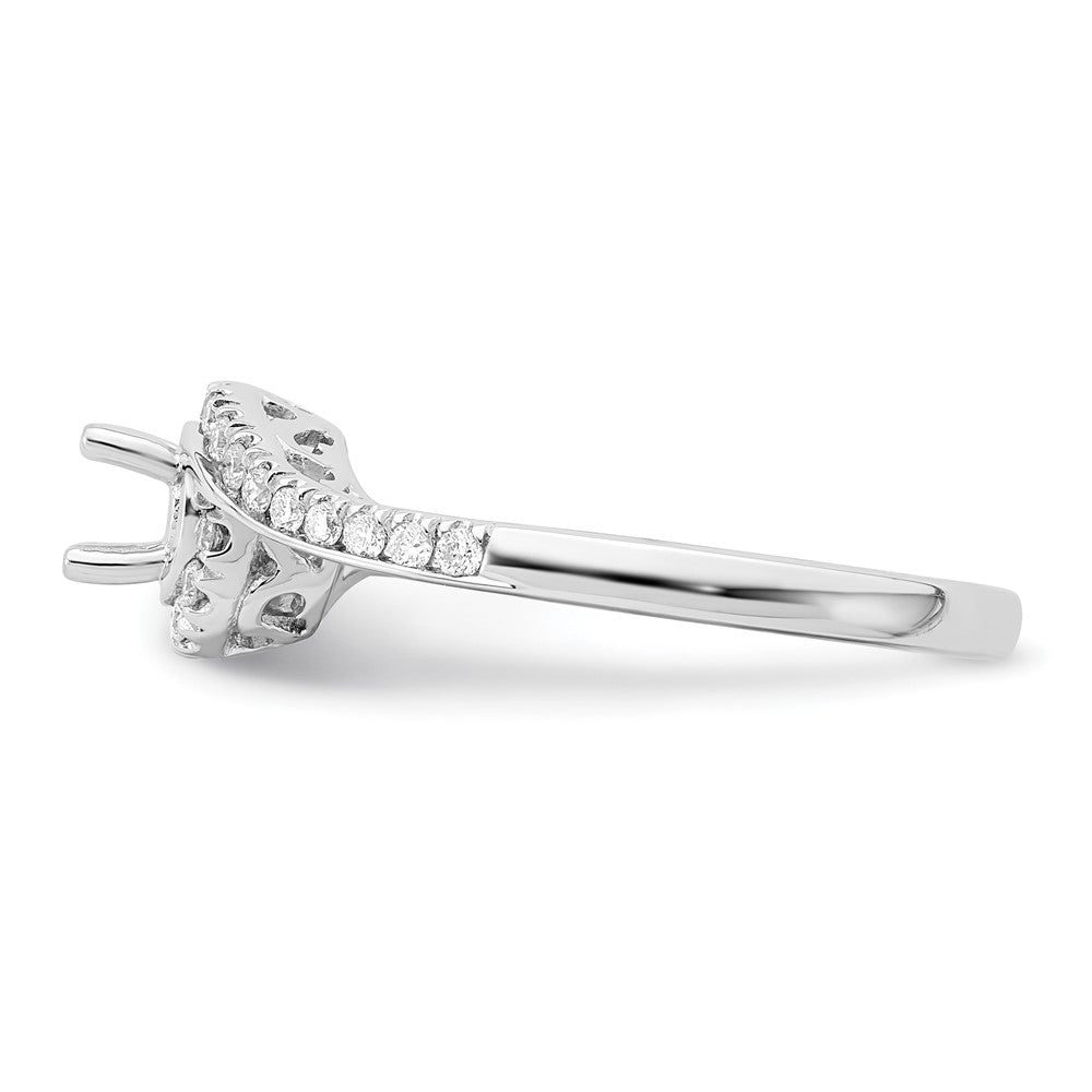 Buy Exclusive 14K White Gold By-Pass Engagement Ring with 1/4 Carat Diamonds