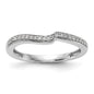 Order 14K White Gold Wedding Band with 1/10 Carat Diamonds | Stylish Value-1