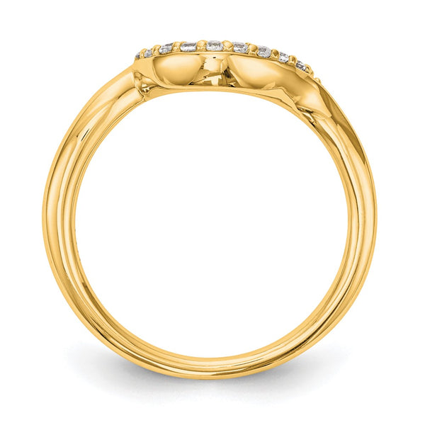 14K Gold Diamond Wedding Ring - Style GR1-1035467