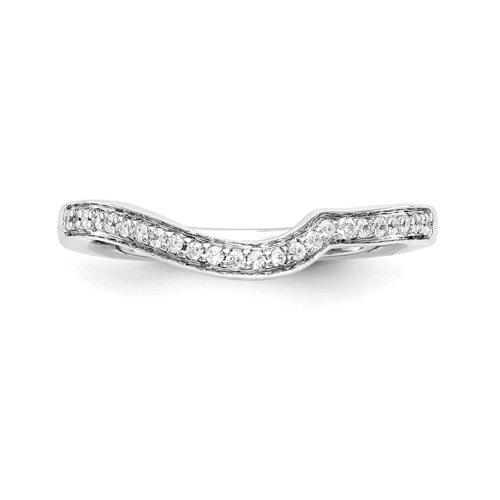 Buy Stylish 14K White Gold Wedding Band with 1/8 Carat Diamonds - Luxury Value