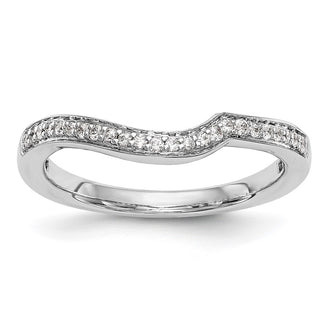 Buy Stylish 14K White Gold Wedding Band with 1/8 Carat Diamonds - Luxury Value