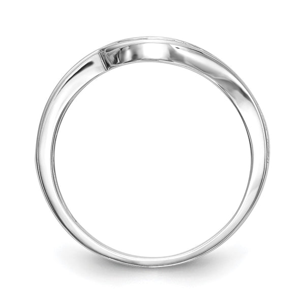 14K White Gold Contoured Wedding Band - 1/5 Carat Diamond - Style GR1-1022790