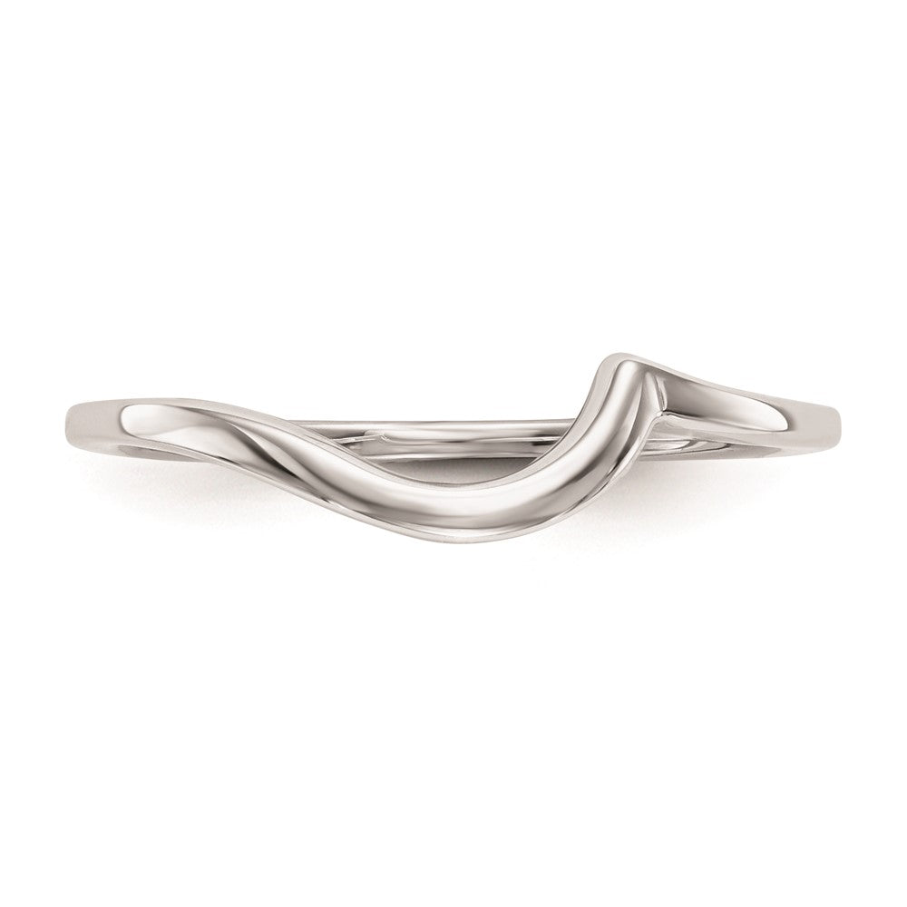 High-Quality 14K White Gold Sleek Contoured Wedding Ring | Affordable Luxury