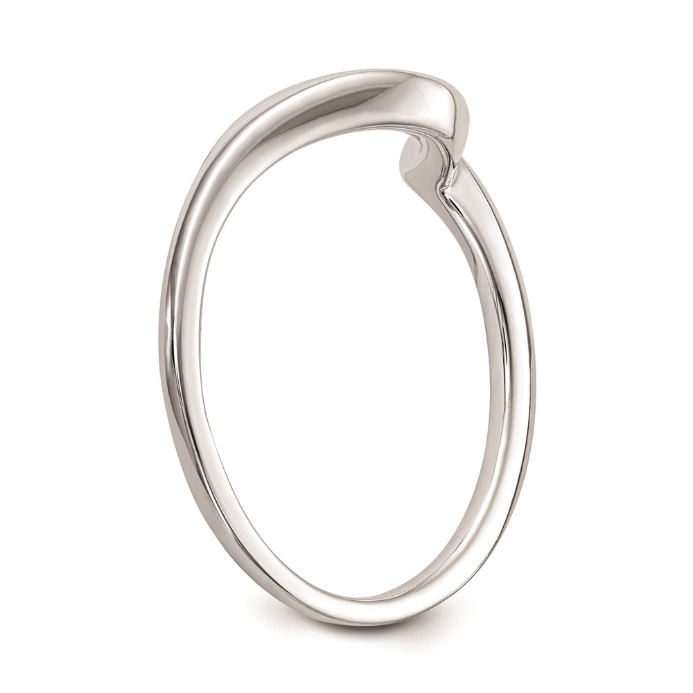 High-Quality 14K White Gold Sleek Contoured Wedding Ring | Affordable Luxury