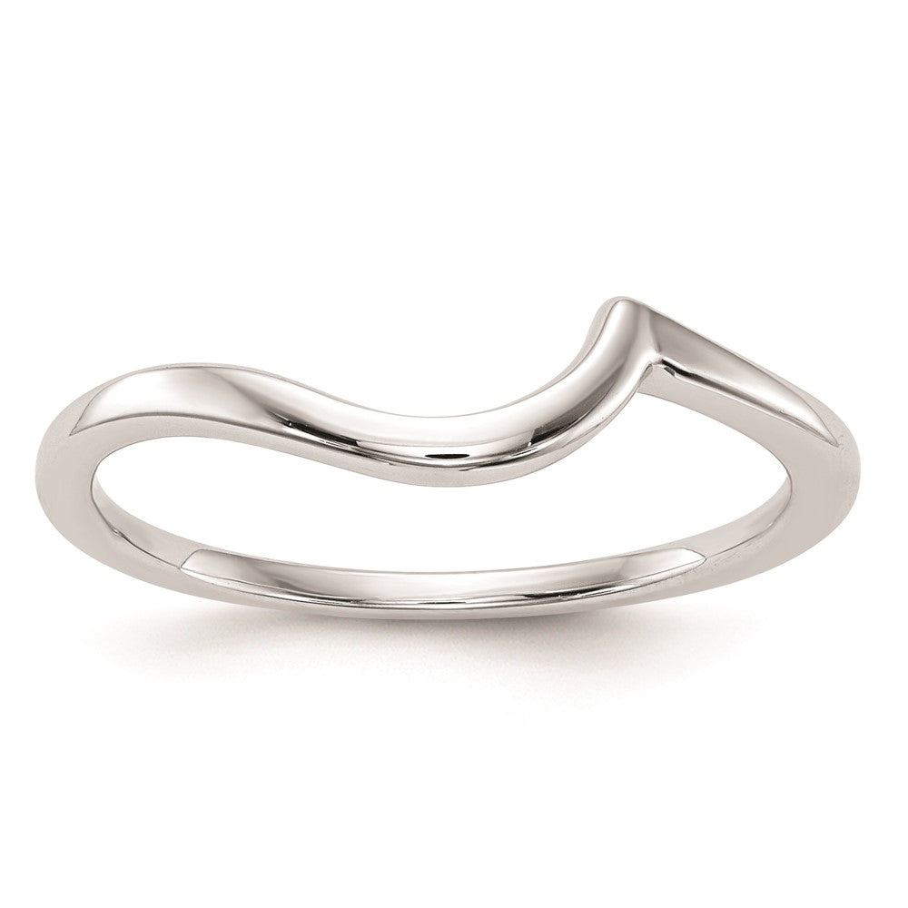 High-Quality 14K White Gold Sleek Contoured Wedding Ring | Affordable Luxury