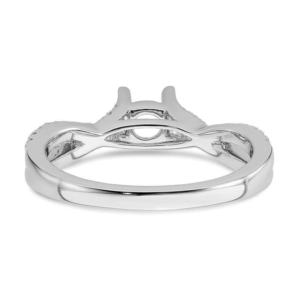 Buy Exclusive 14K White Gold Criss-Cross Engagement Ring, 1/2 Carat Center & 1/3 Carat Accents