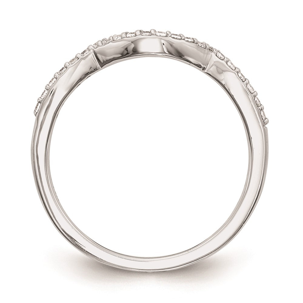 Exclusive 14K White Gold Curved Wedding Band Setting - Stylish and Affordable