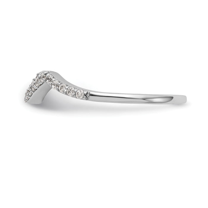 Exclusive 14K White Gold 1/6 Carat Diamond Wedding Band - Affordable Luxury-3
