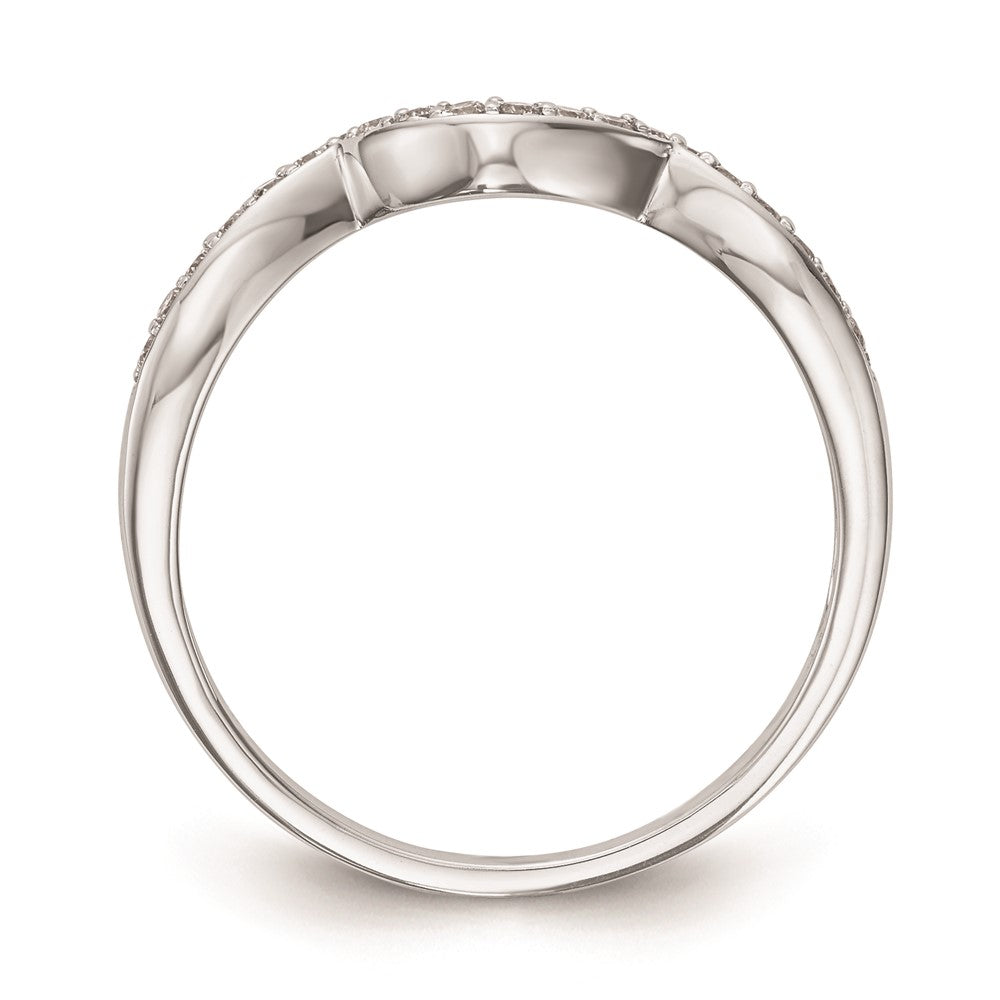Exclusive 14K White Gold Curved Wedding Band Setting - Stylish & Affordable!
