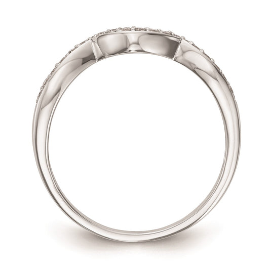 Exclusive 14K White Gold Curved Wedding Band Setting - Stylish & Affordable!