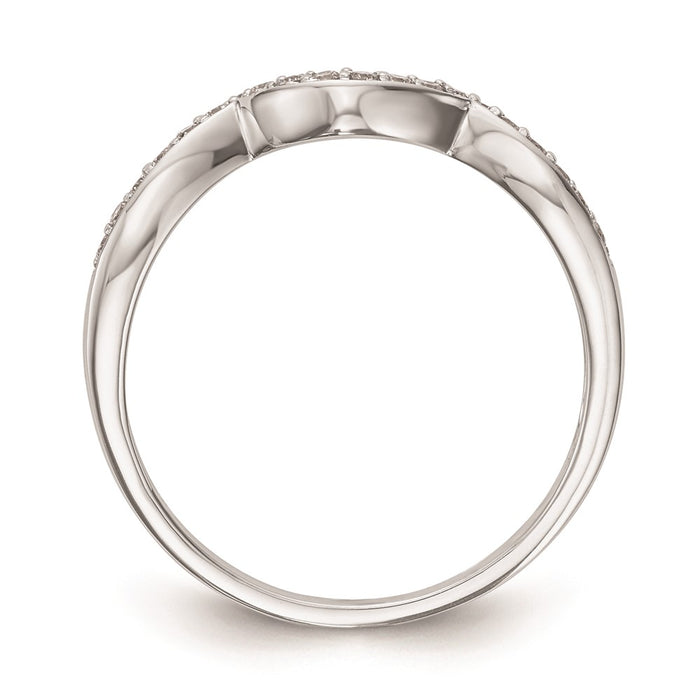 Exclusive 14K White Gold Curved Wedding Band Setting - Stylish & Affordable!-2