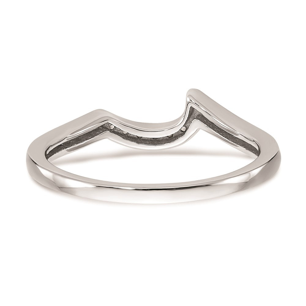 Exclusive 14K White Gold Curved Wedding Band Setting - Stylish & Affordable!